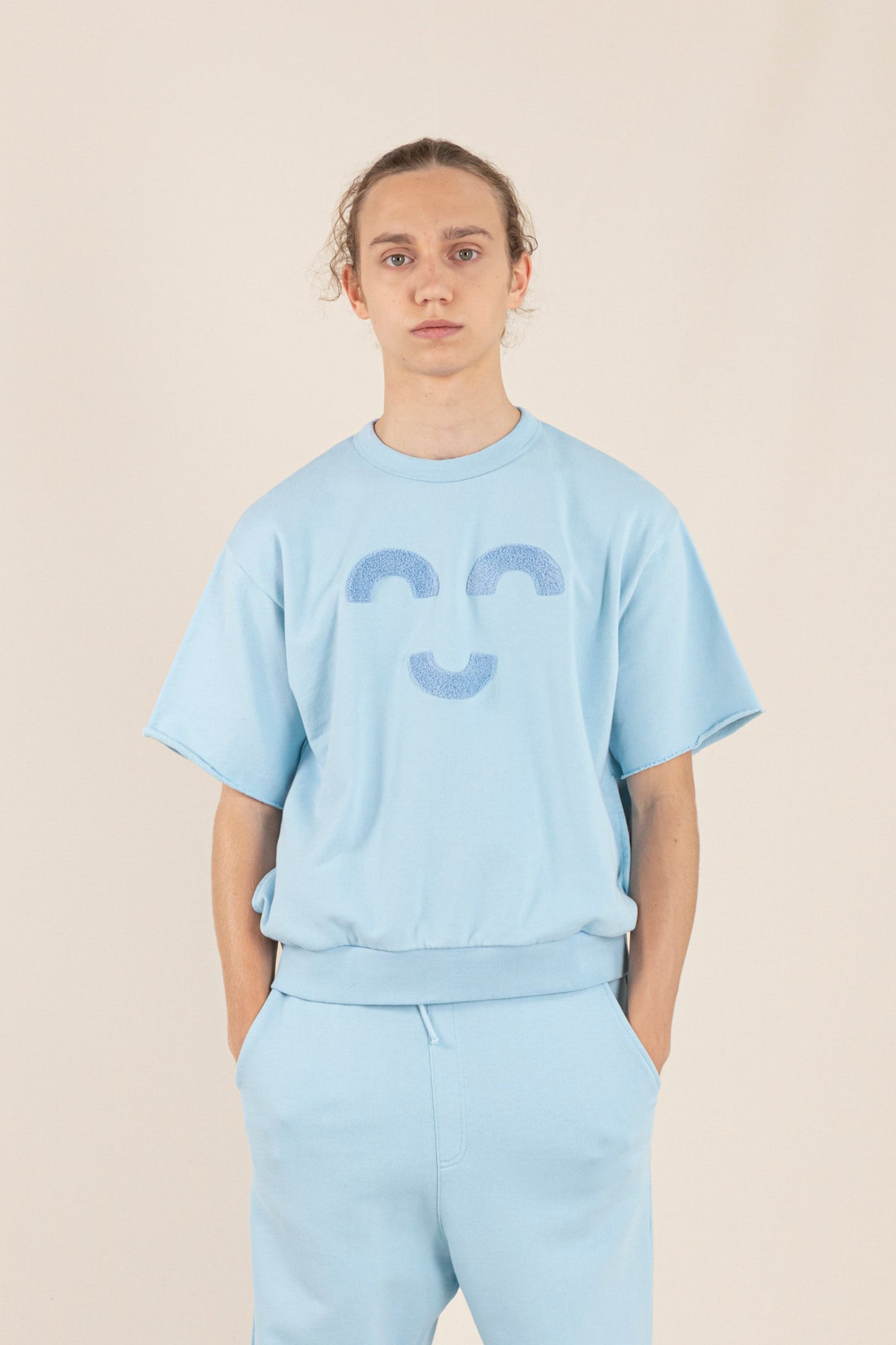 BOLT Dream Blue Macaroni - Short Sleeve Sweater