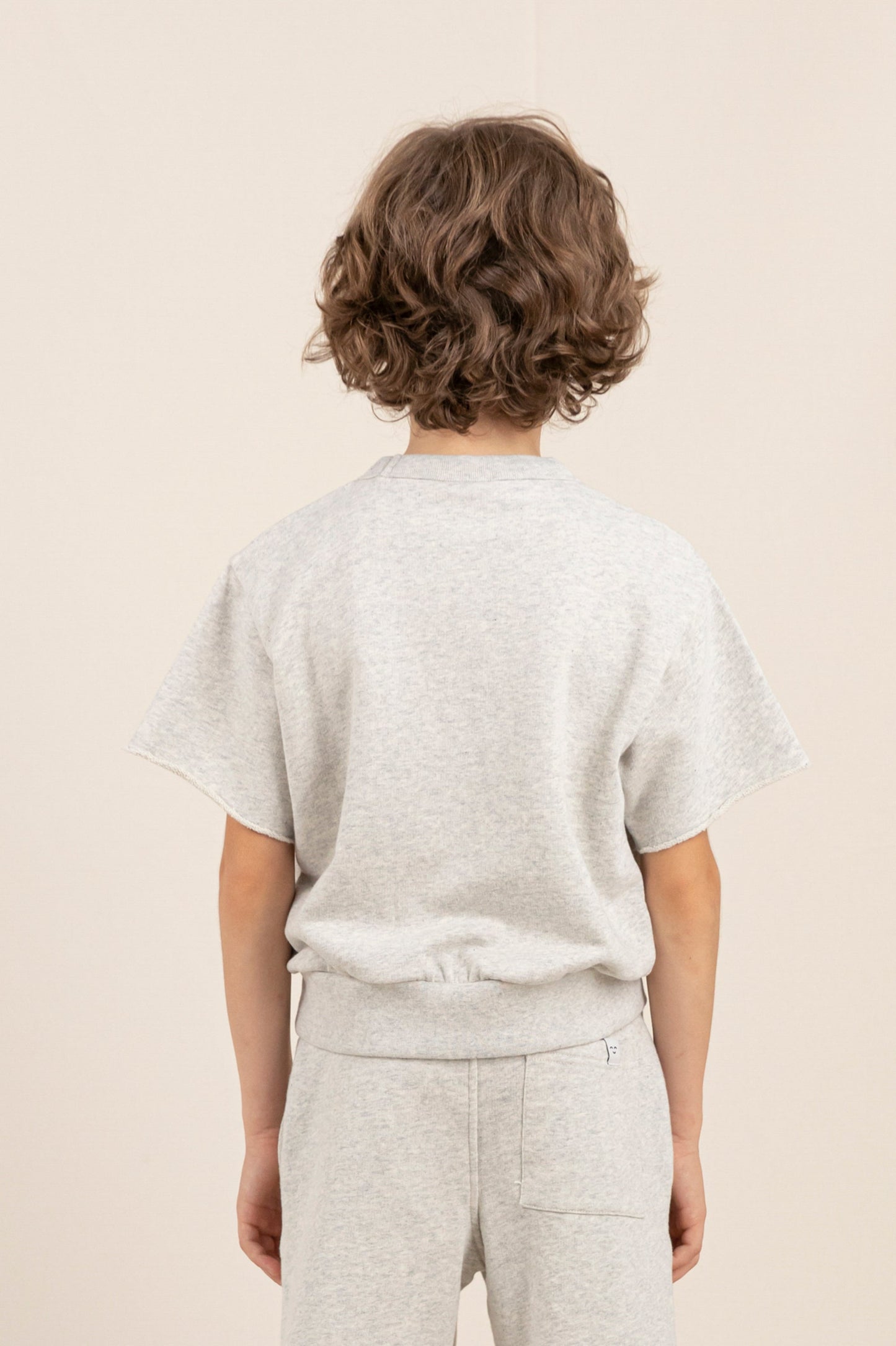 BOLT Heather Ecru Macaroni - Short Sleeve Sweater
