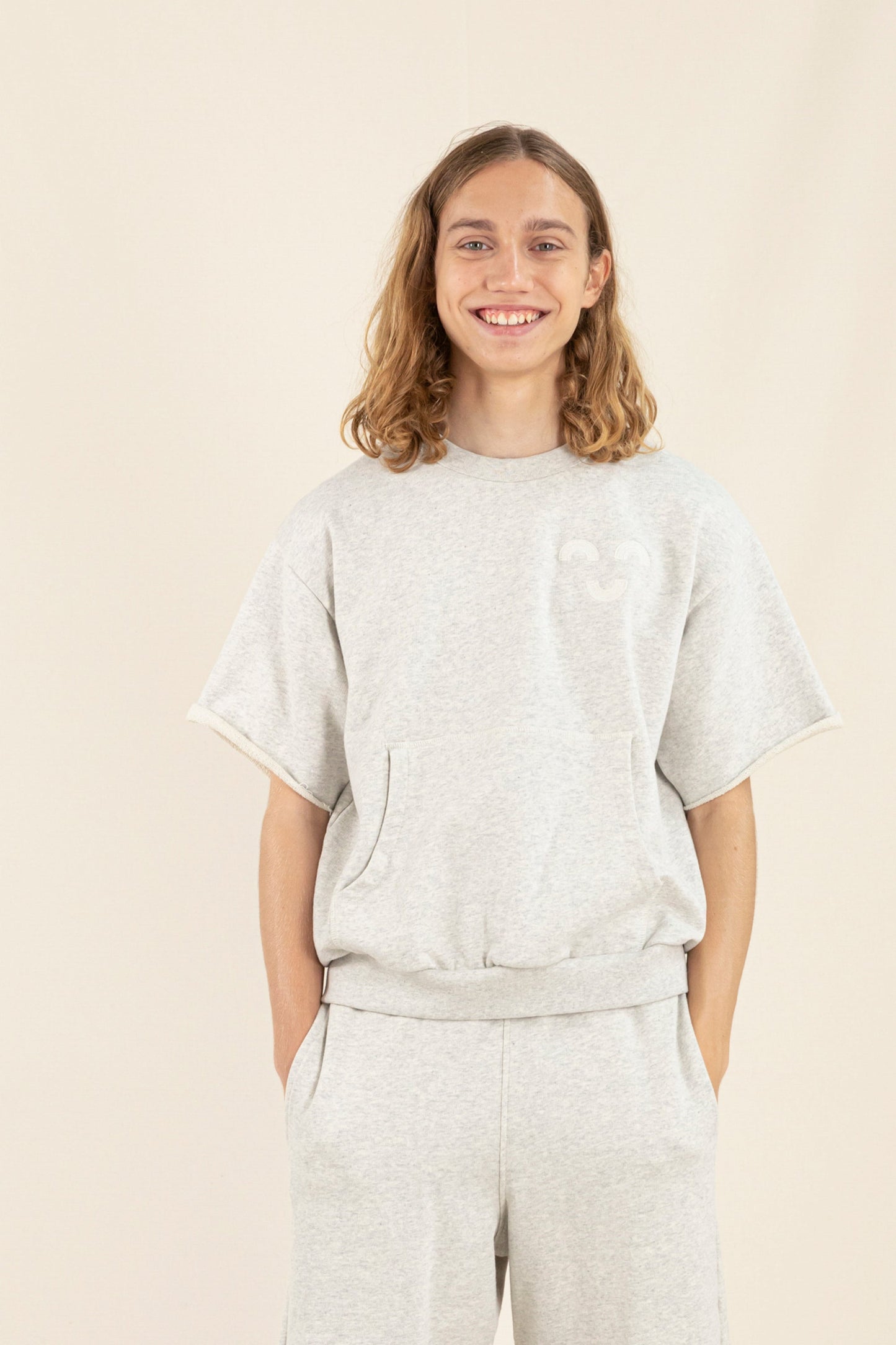 BOLT Heather Ecru Macaroni - Short Sleeve Sweater | Women
