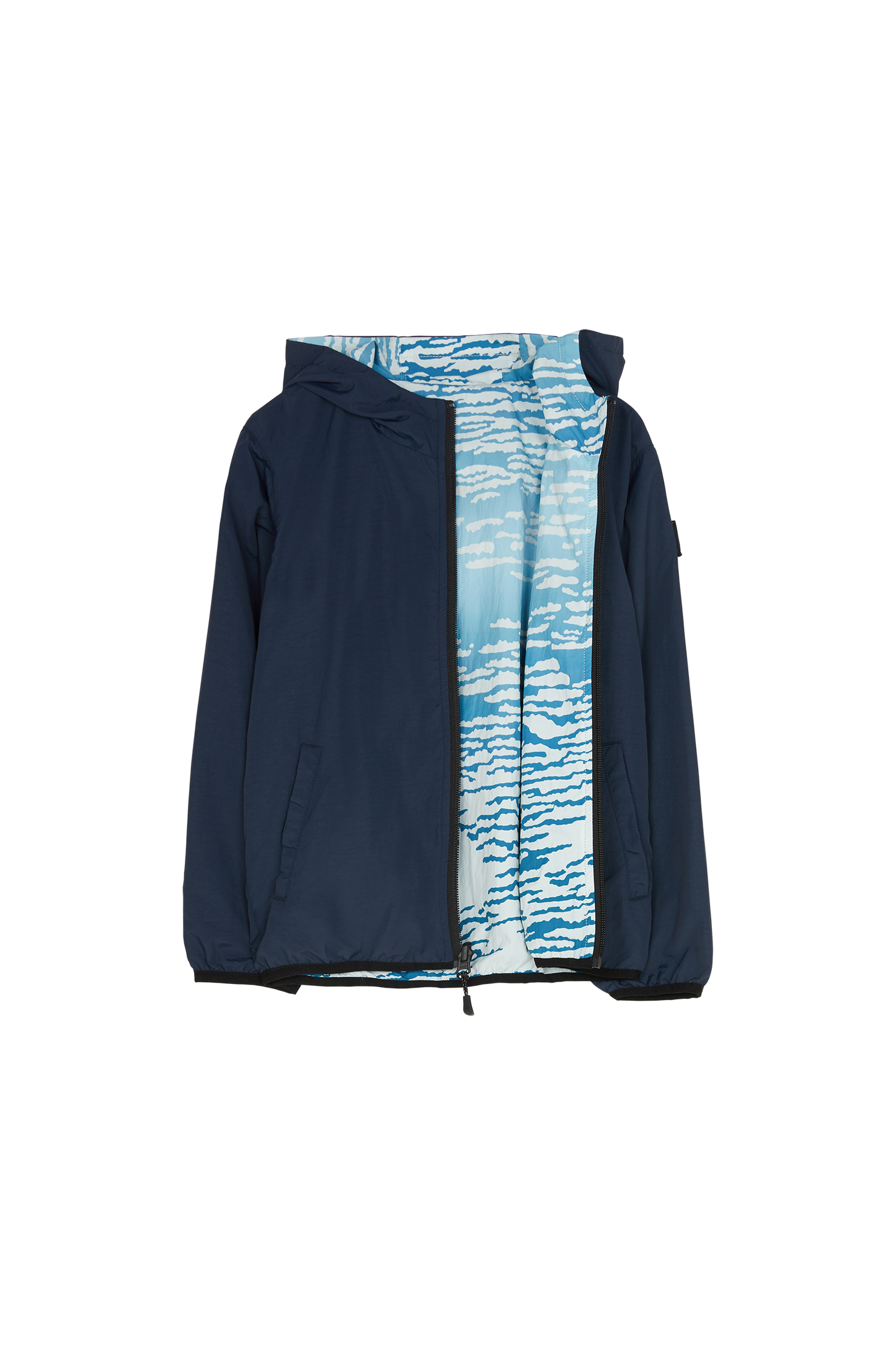 BUCKLEY WIND Dream Blue Cloud - Reversible Hooded Jacket