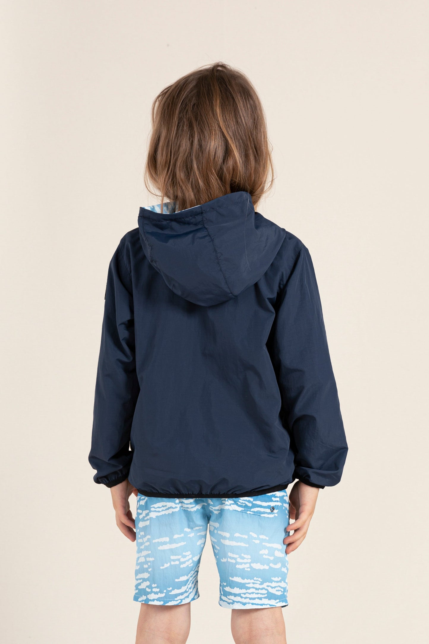 BUCKLEY WIND Dream Blue Cloud - Reversible Hooded Jacket