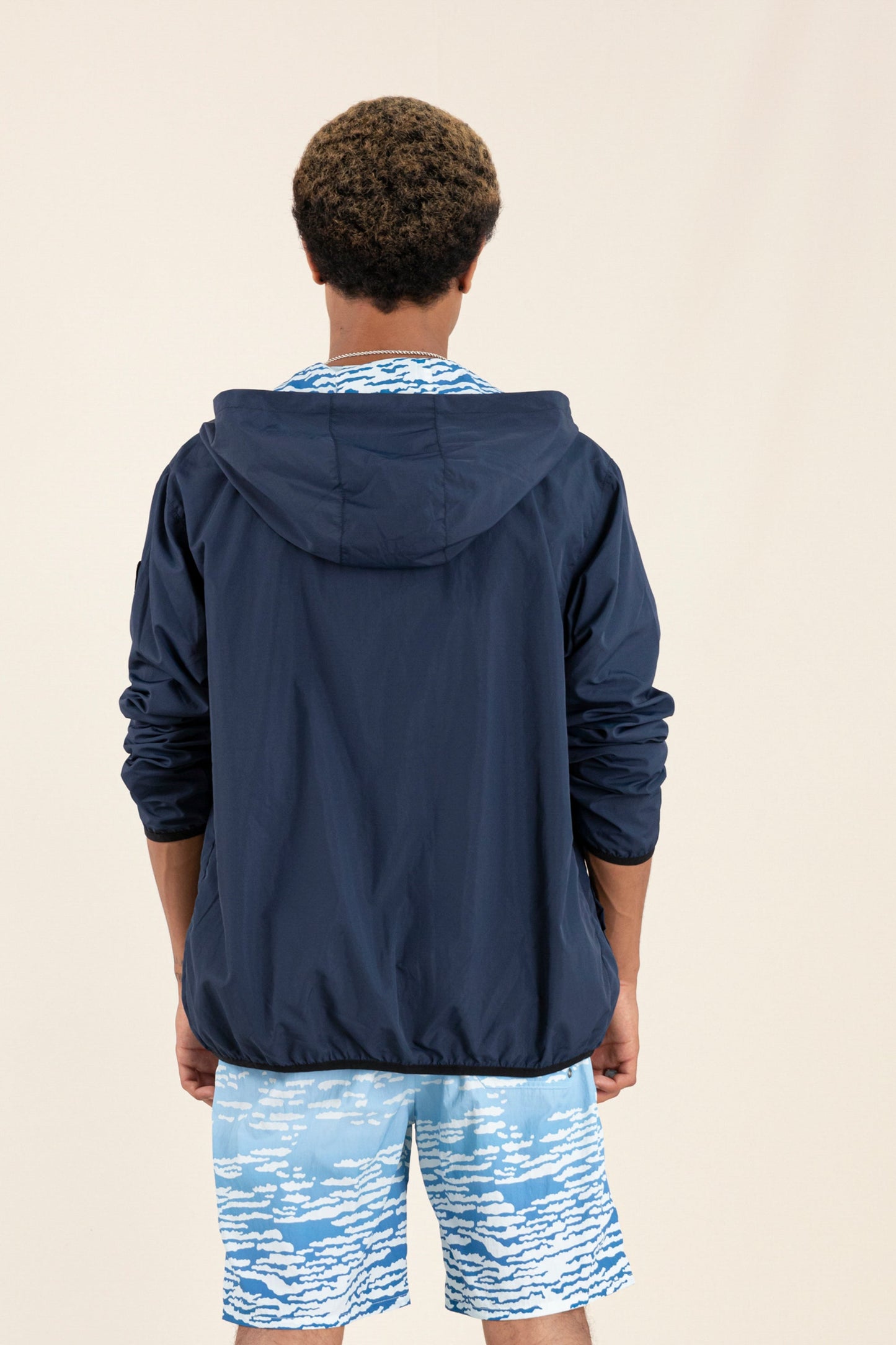 BUCKLEY WIND Dream Blue Cloud - Reversible Hooded Jacket