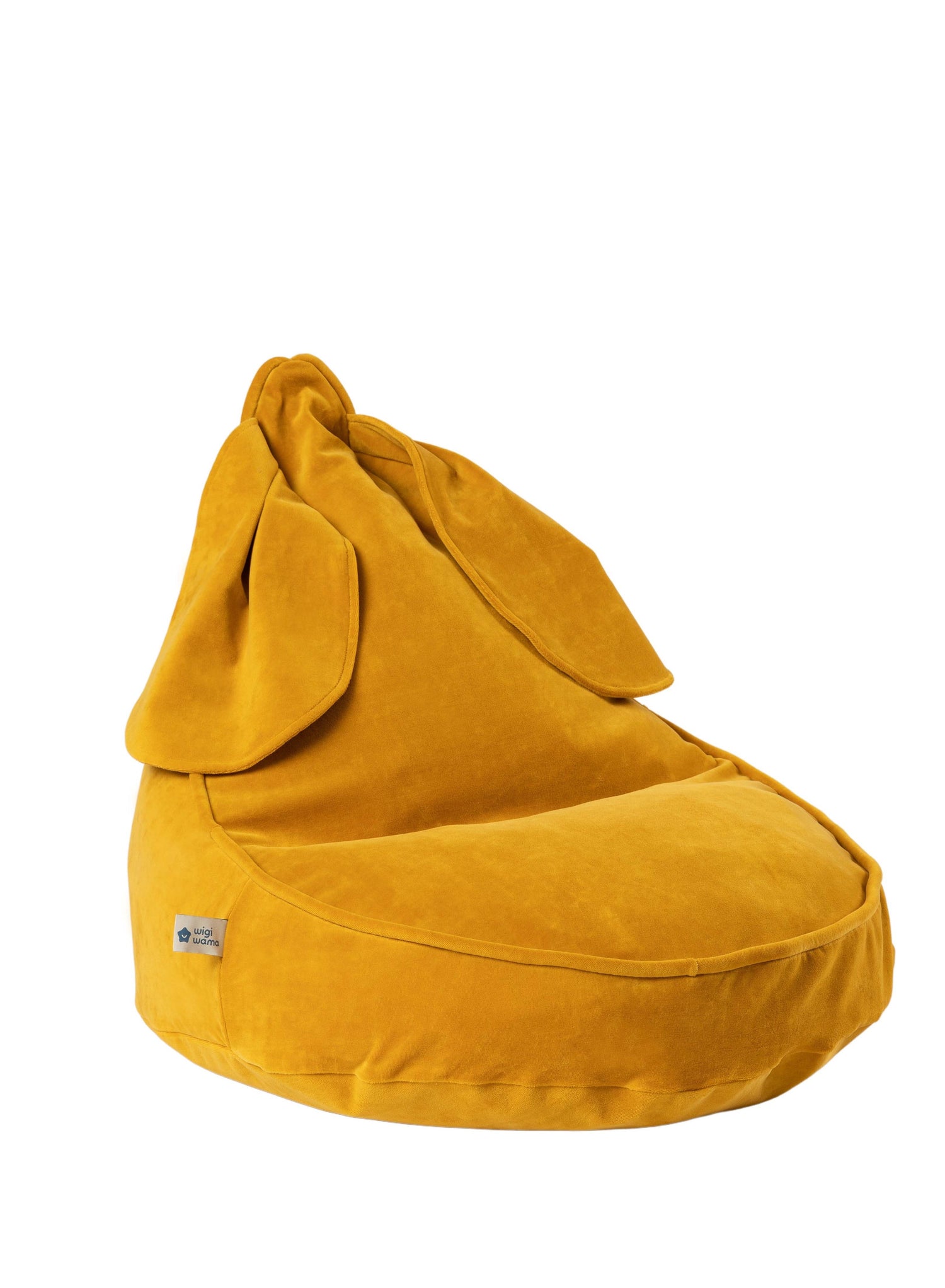 Velvet Mustard Bunny beanbag Beanbag Wigiwama 
