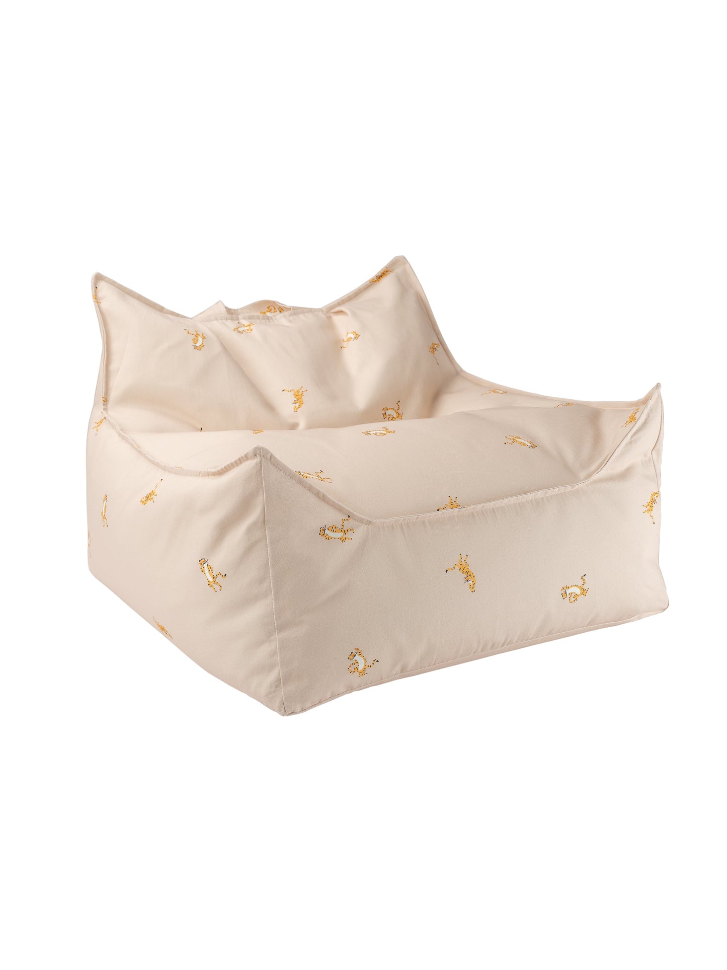 Beige Tiger Beanbag Chair