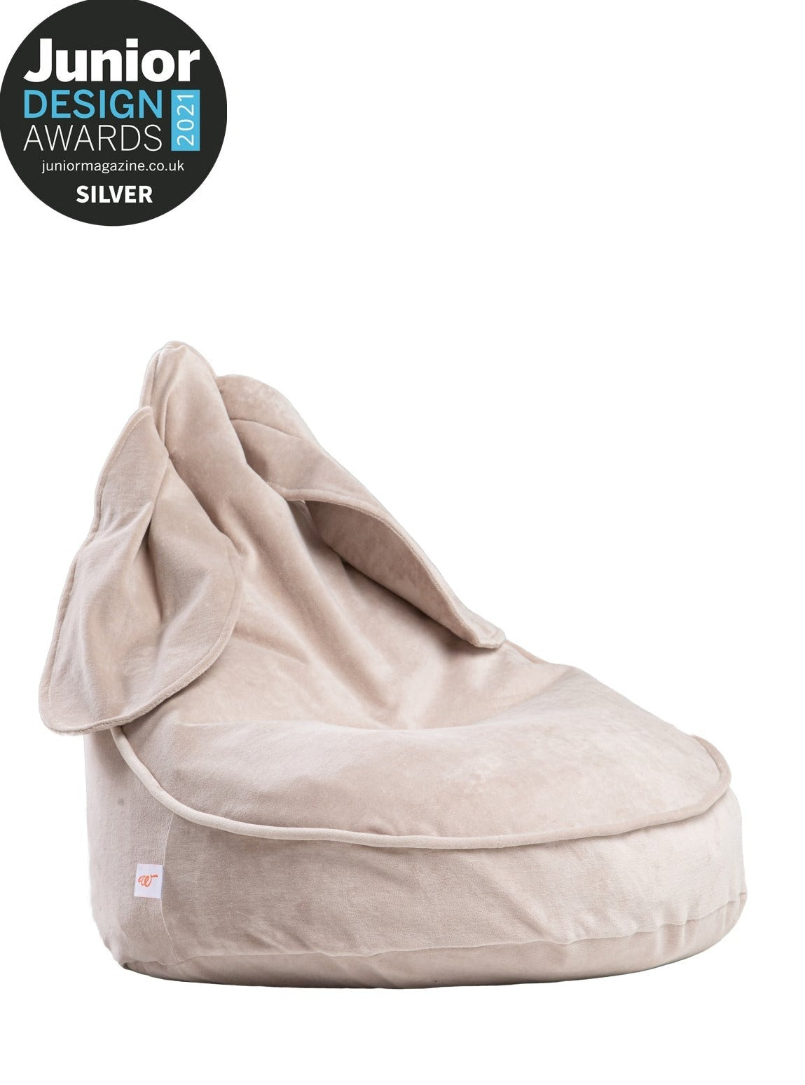 Velvet Beige Bunny Beanbag Beanbag Wigiwama 