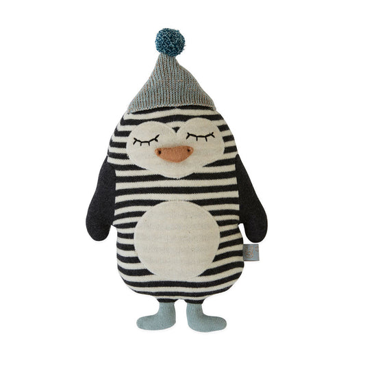 Darling - Baby Bob Penguin - Offwhite / Black Soft Toys OYOY 