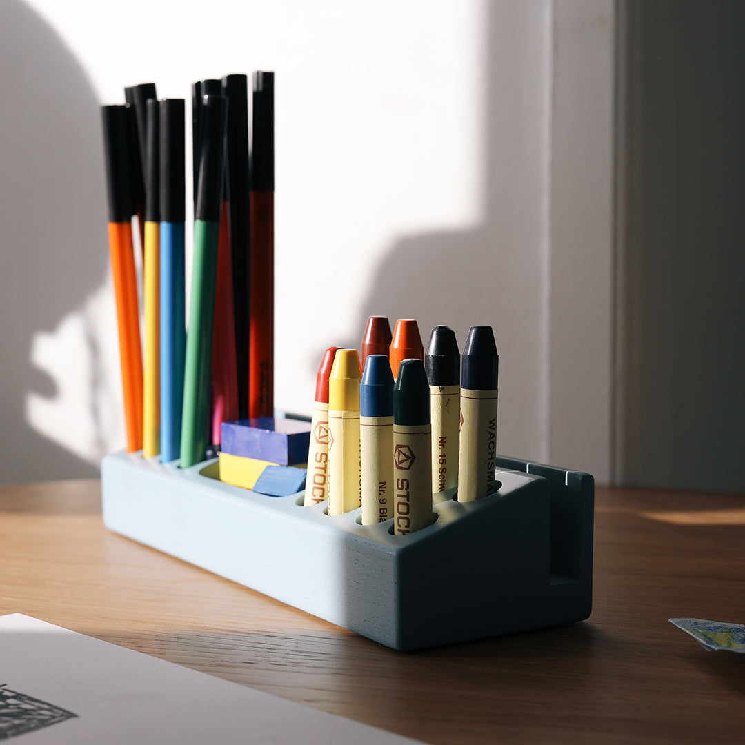 Penholder Blue Wood Nofred 