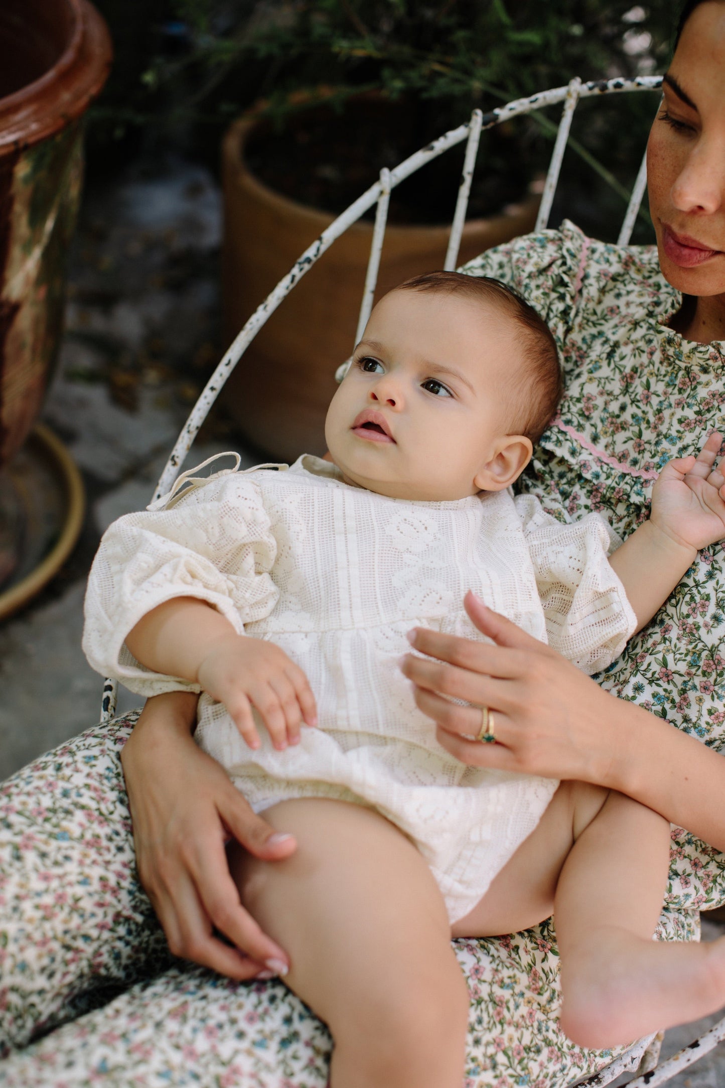 Rose romper Baby Grows Bebe Organic 