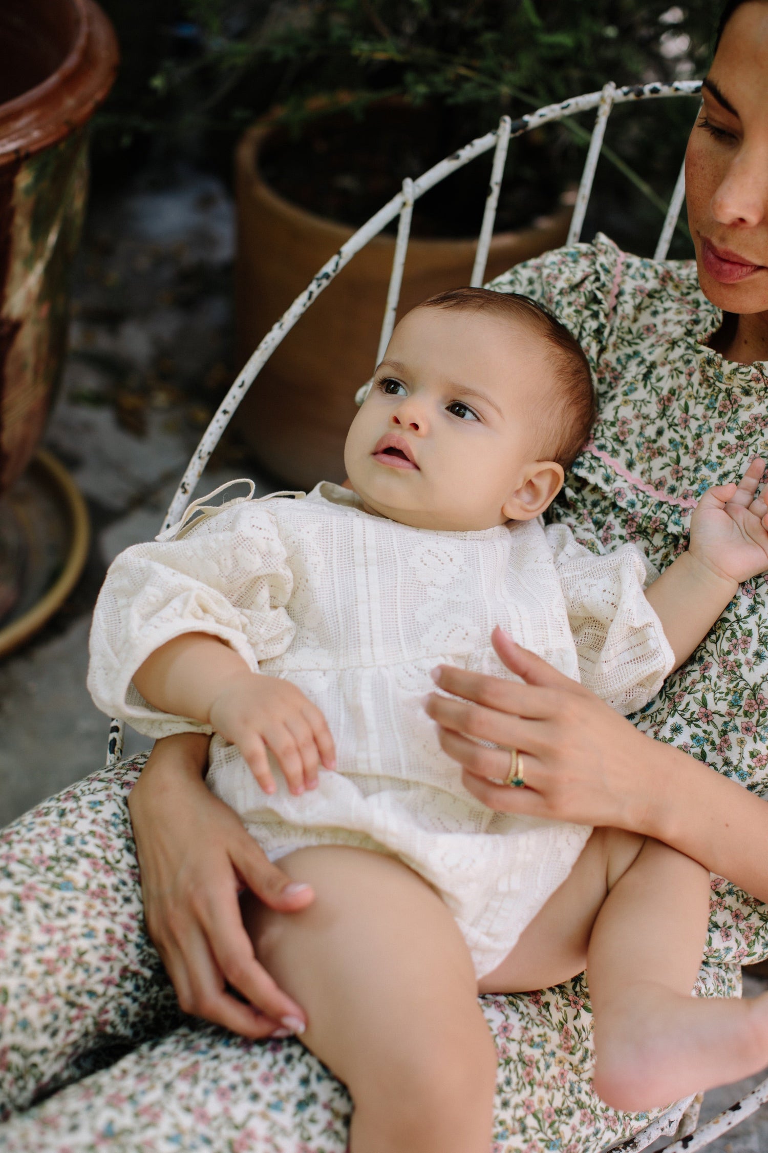 Rose romper Baby Grows Bebe Organic 