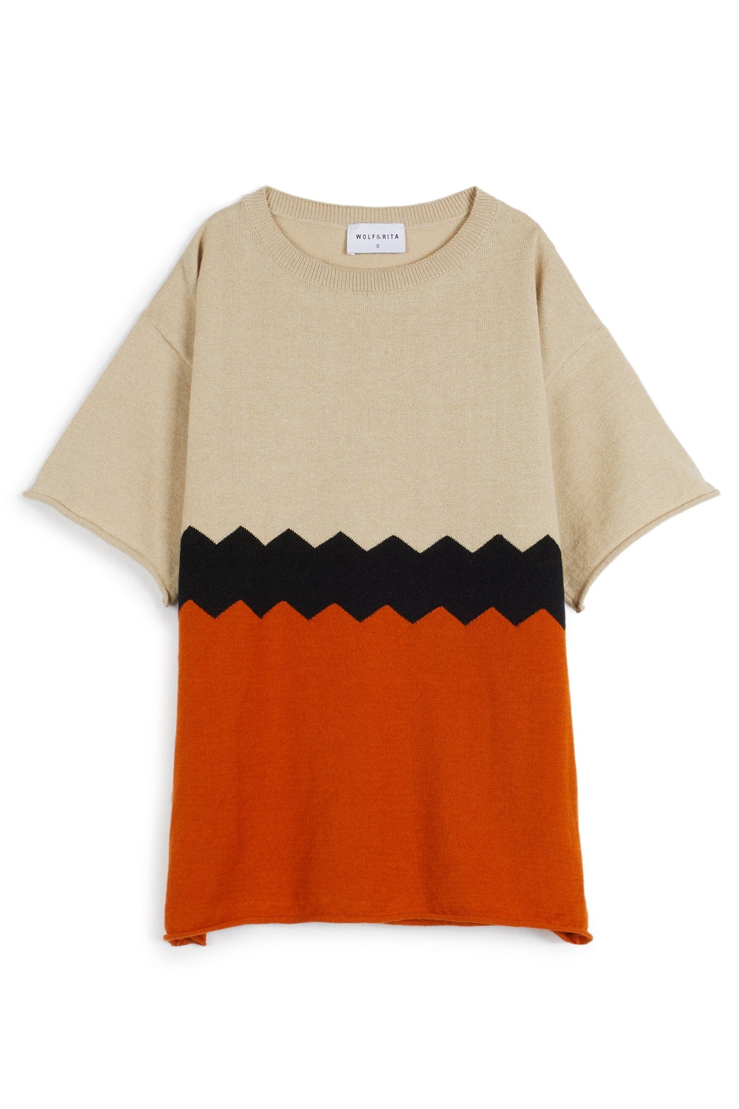 Caetana Zig Zag Orange JUMPER Wolf & Rita 
