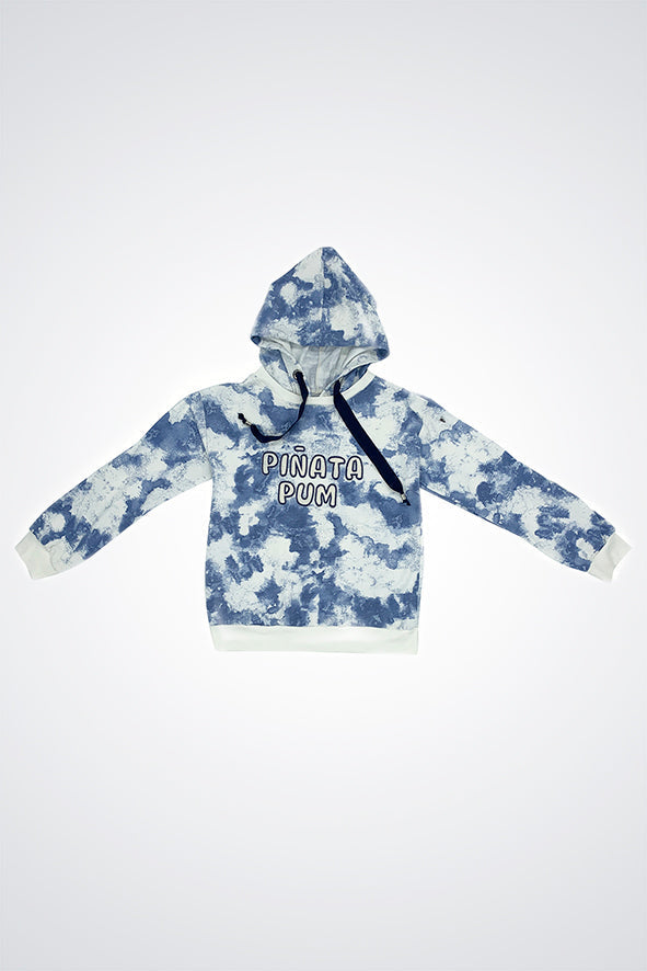 Cape blue tie dye hoodie Sweatshirts Pinata Pum 