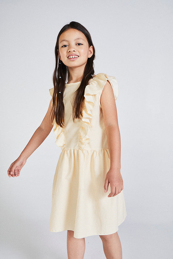 Carlota yellow striped dress Dresses Pinata Pum 