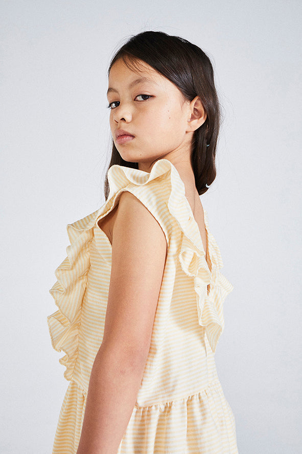 Carlota yellow striped dress Dresses Pinata Pum 