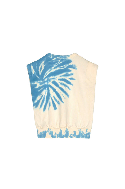 CAROL Blue Tie & Dye - Rounded Effect Sweater | Women Womenswear Finger in the nose 