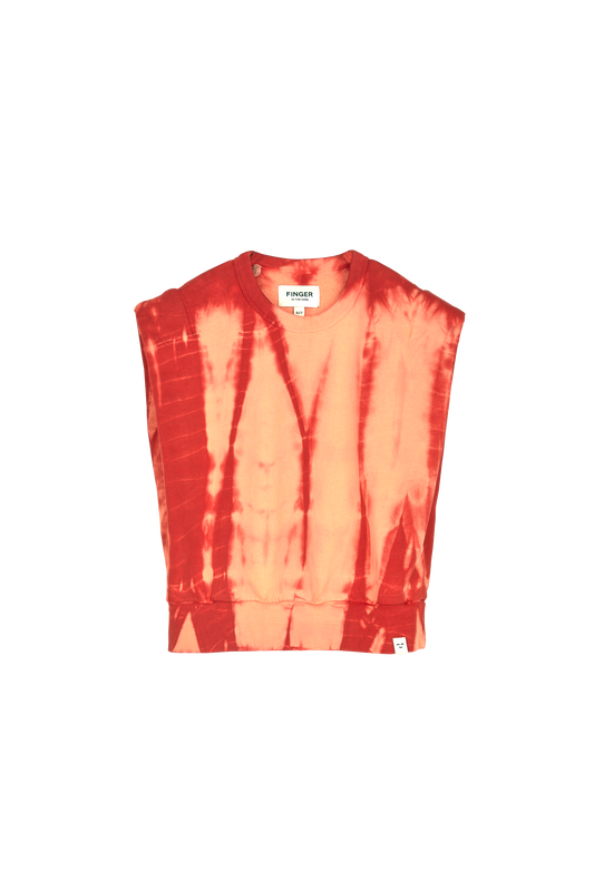 CAROL Coral Tie & Dye - Rounded Effect Sweater | Women