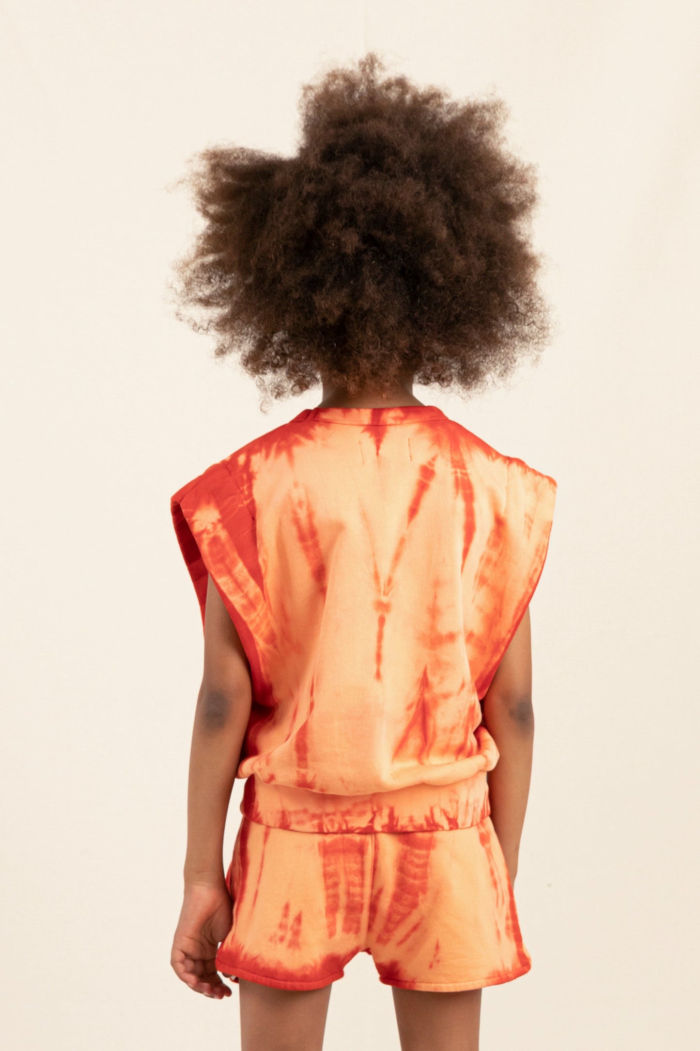 CAROL Coral Tie & Dye - Rounded Effect Sweater