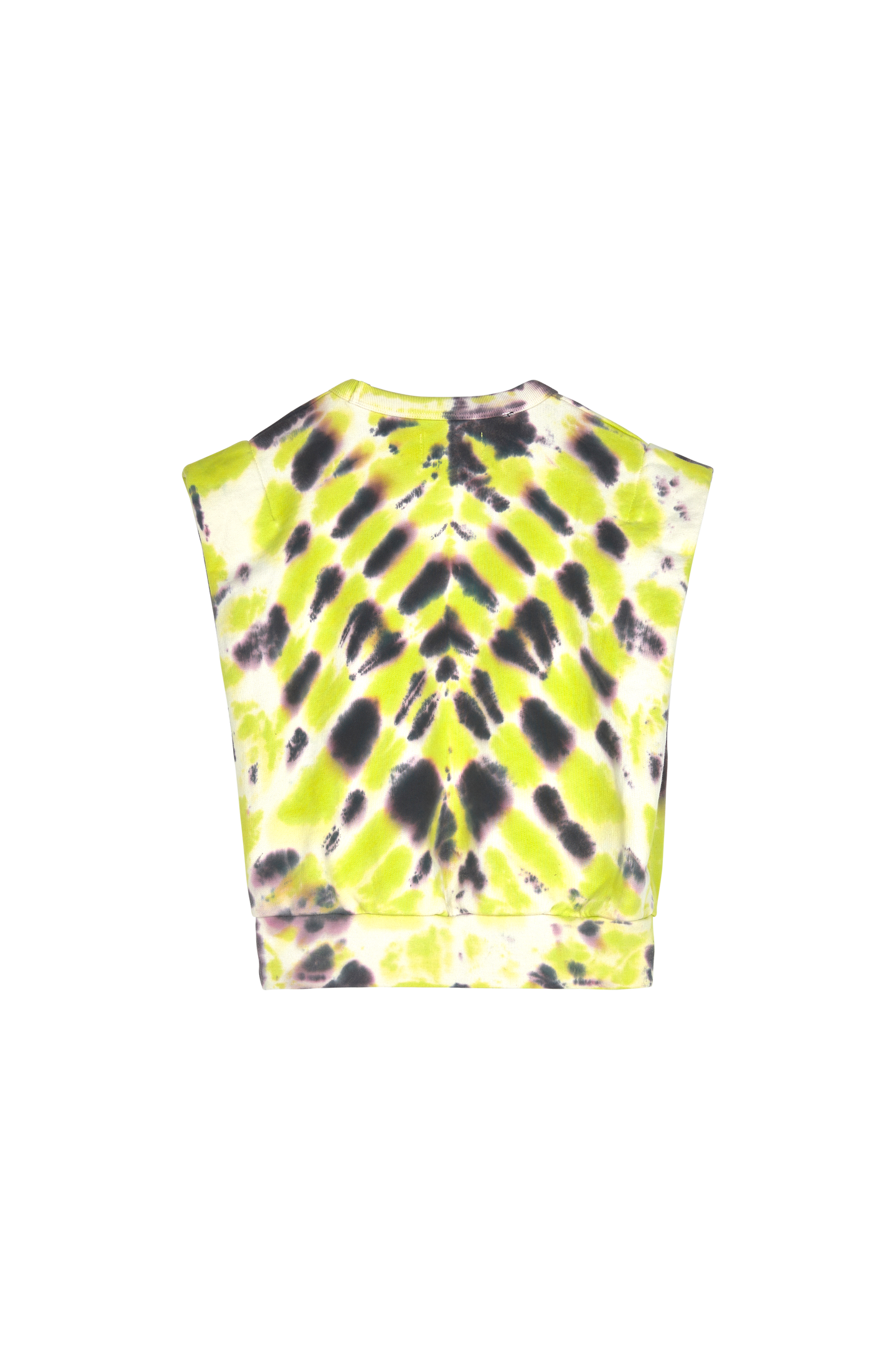 CAROL Fluo Lime Splash - Rounded Effect Sweater | Women