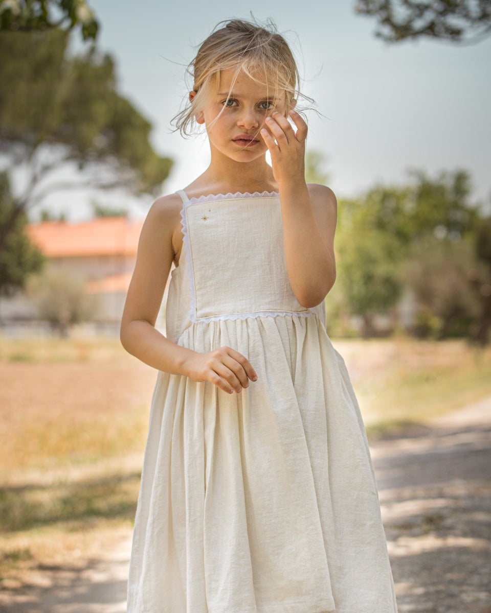 Century Dress in Linen Dresses Cosmosophie 