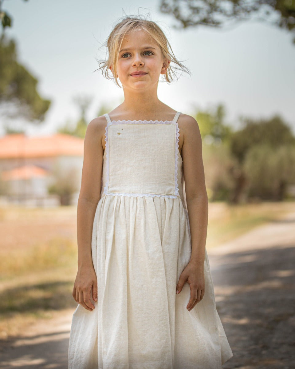Century Dress in Linen Dresses Cosmosophie 