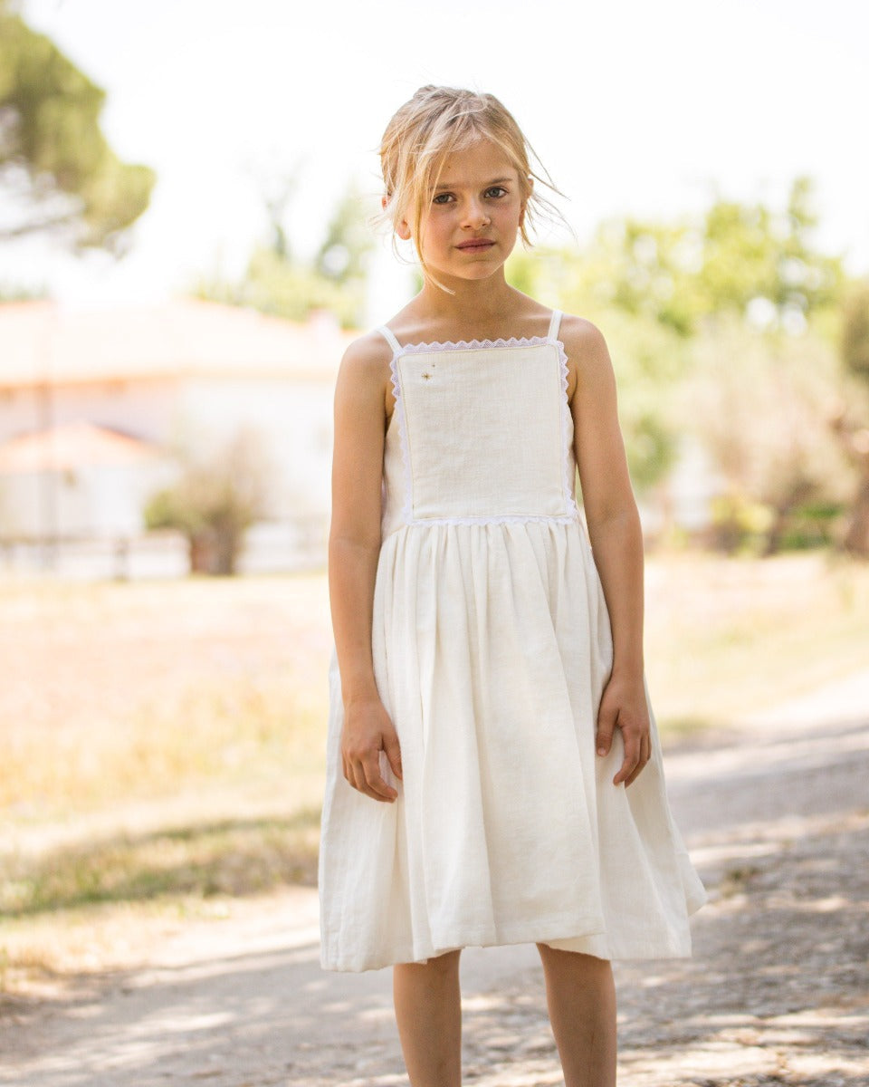 Century Dress in Linen Dresses Cosmosophie 