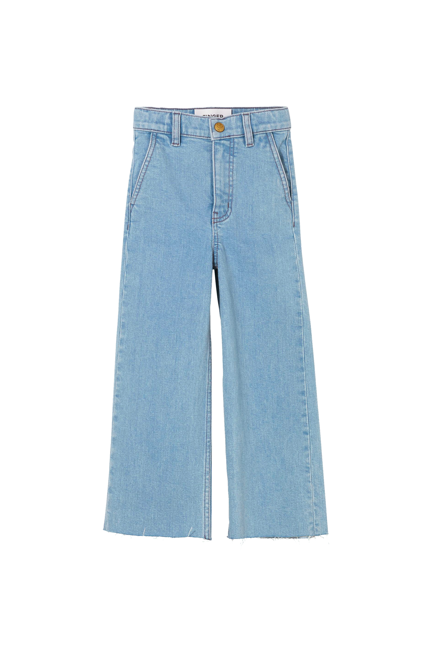 CHARLIE Bleached Blue - Loose Fit Cropped Jeans | Women