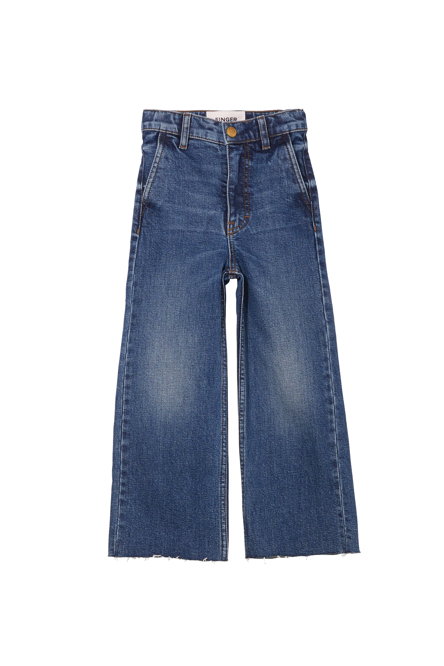 CHARLIE Medium Blue - Loose Fit Cropped Jeans