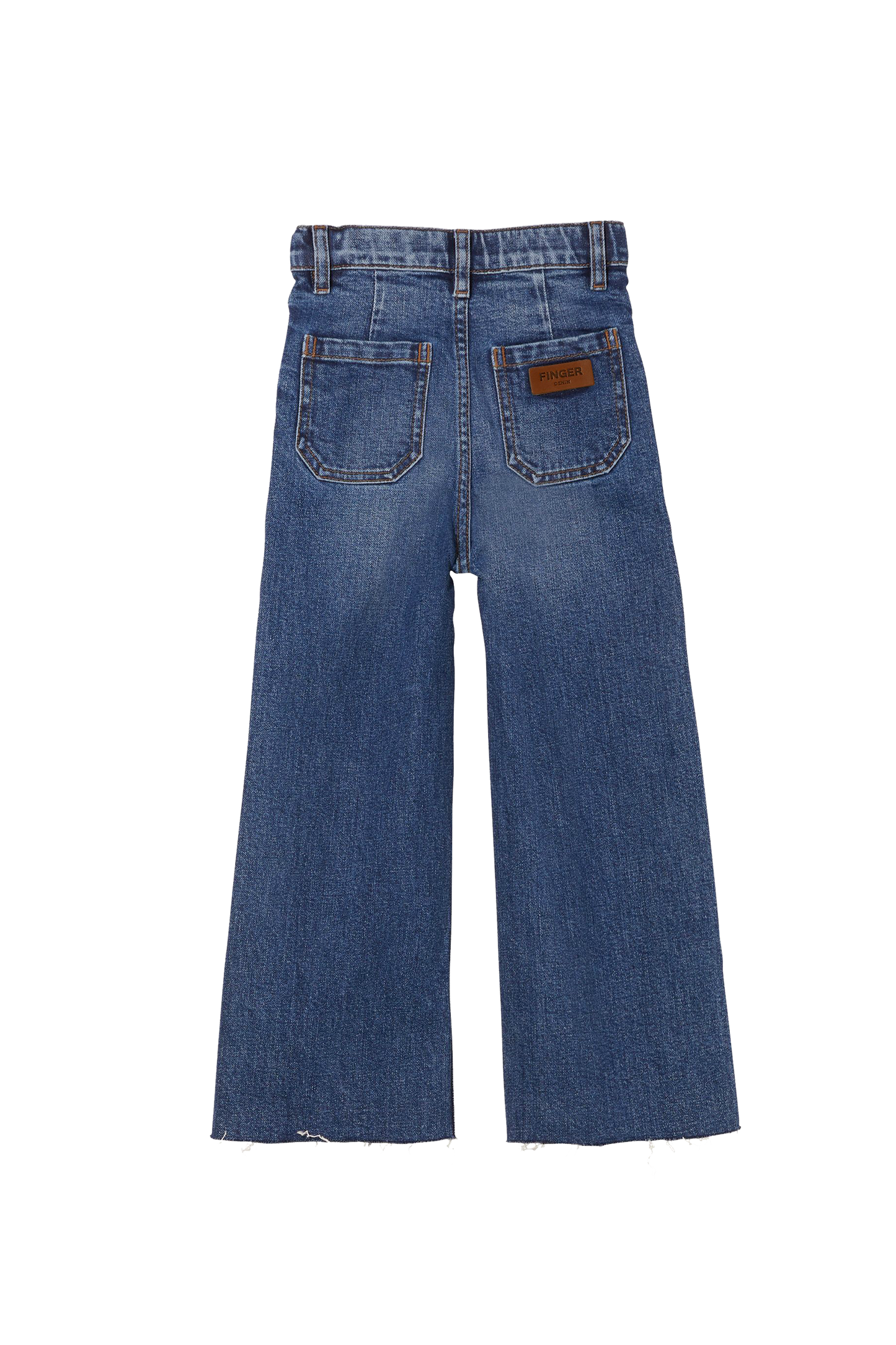 CHARLIE Medium Blue - Loose Fit Cropped Jeans