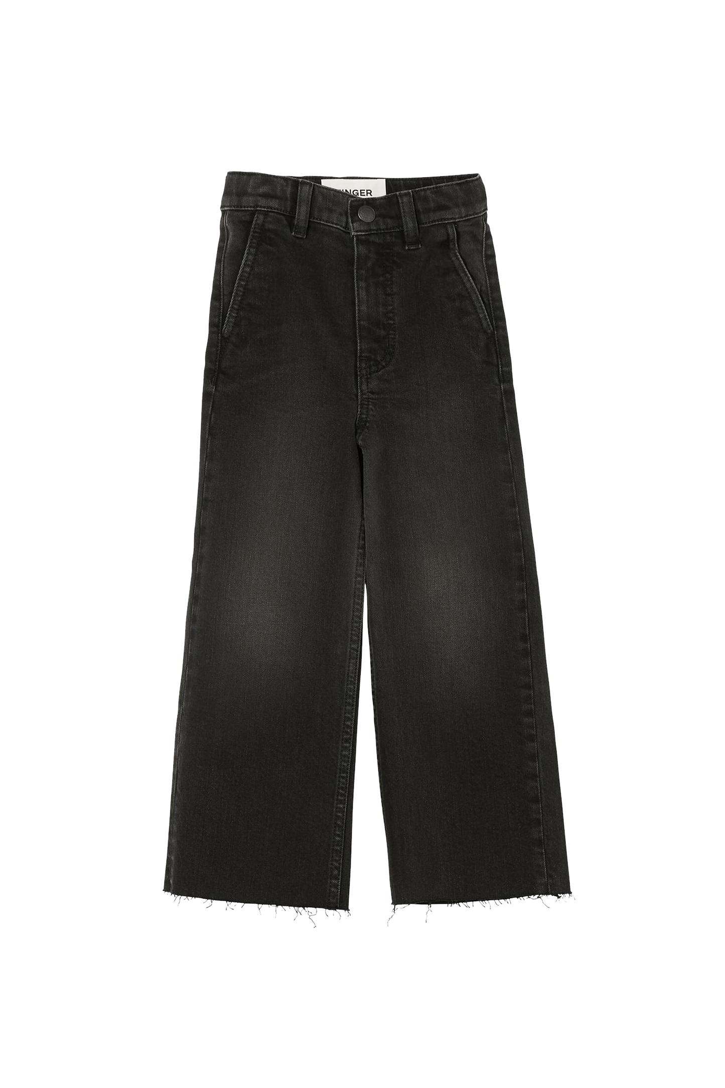 CHARLIE Used Black - Loose Fit Cropped Jeans