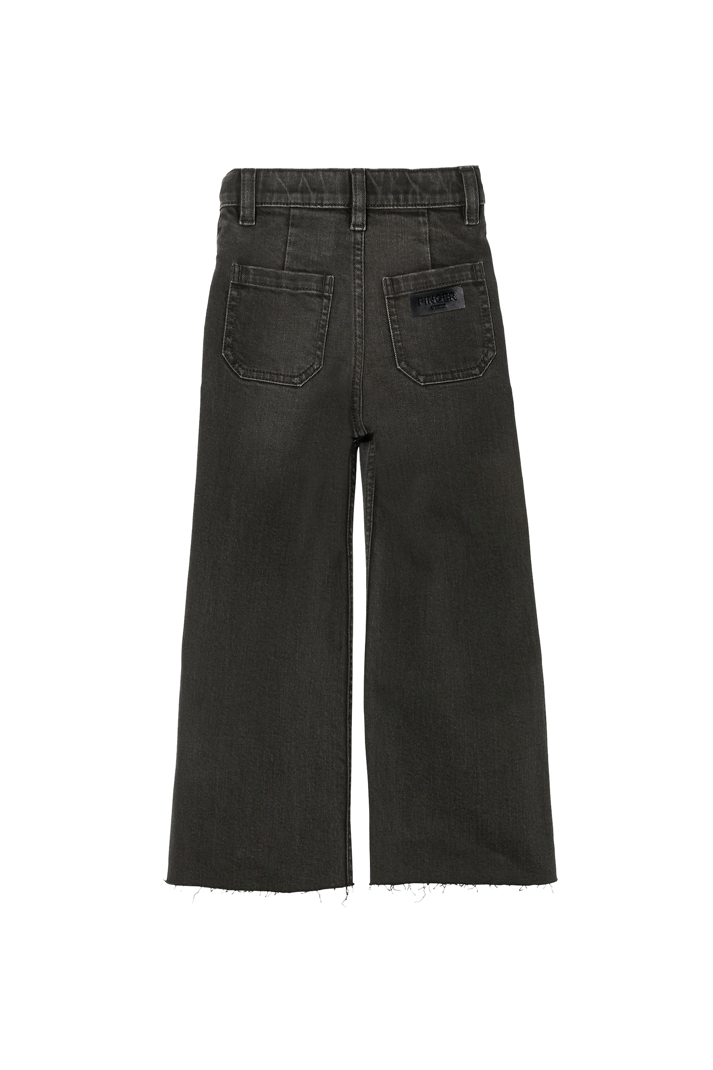 CHARLIE Used Black - Loose Fit Cropped Jeans | Women