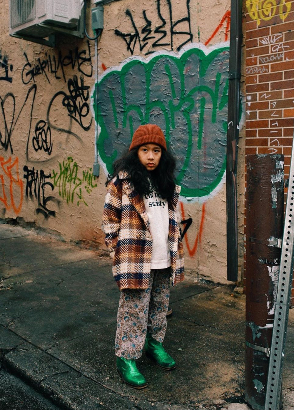 Check Coat Second Life Outerwear The New Society 