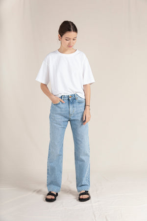 CHER Bleached Blue - High Waist 5-Pocket Jeans | Women