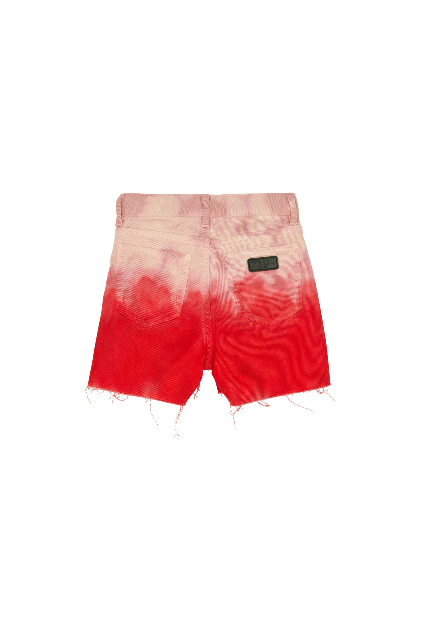 CHERRYL Paprika Tie & Dye - High Waist 5-Pocket Shorts | Women