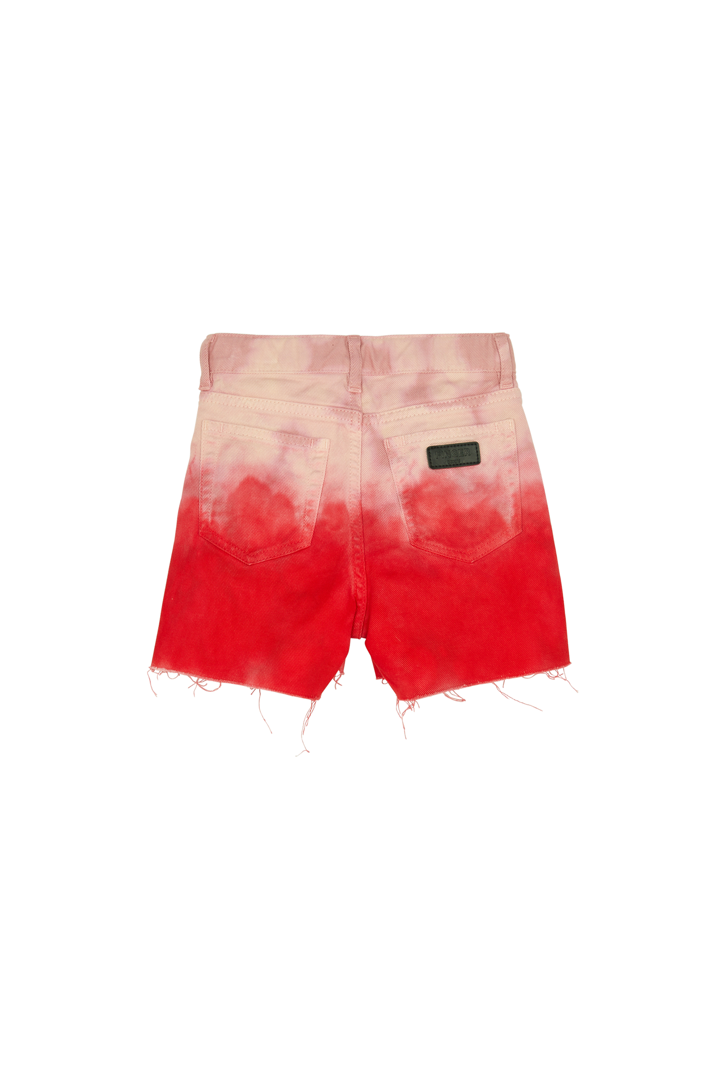 CHERRYL Paprika Tie & Dye - High Waist 5-Pocket Shorts