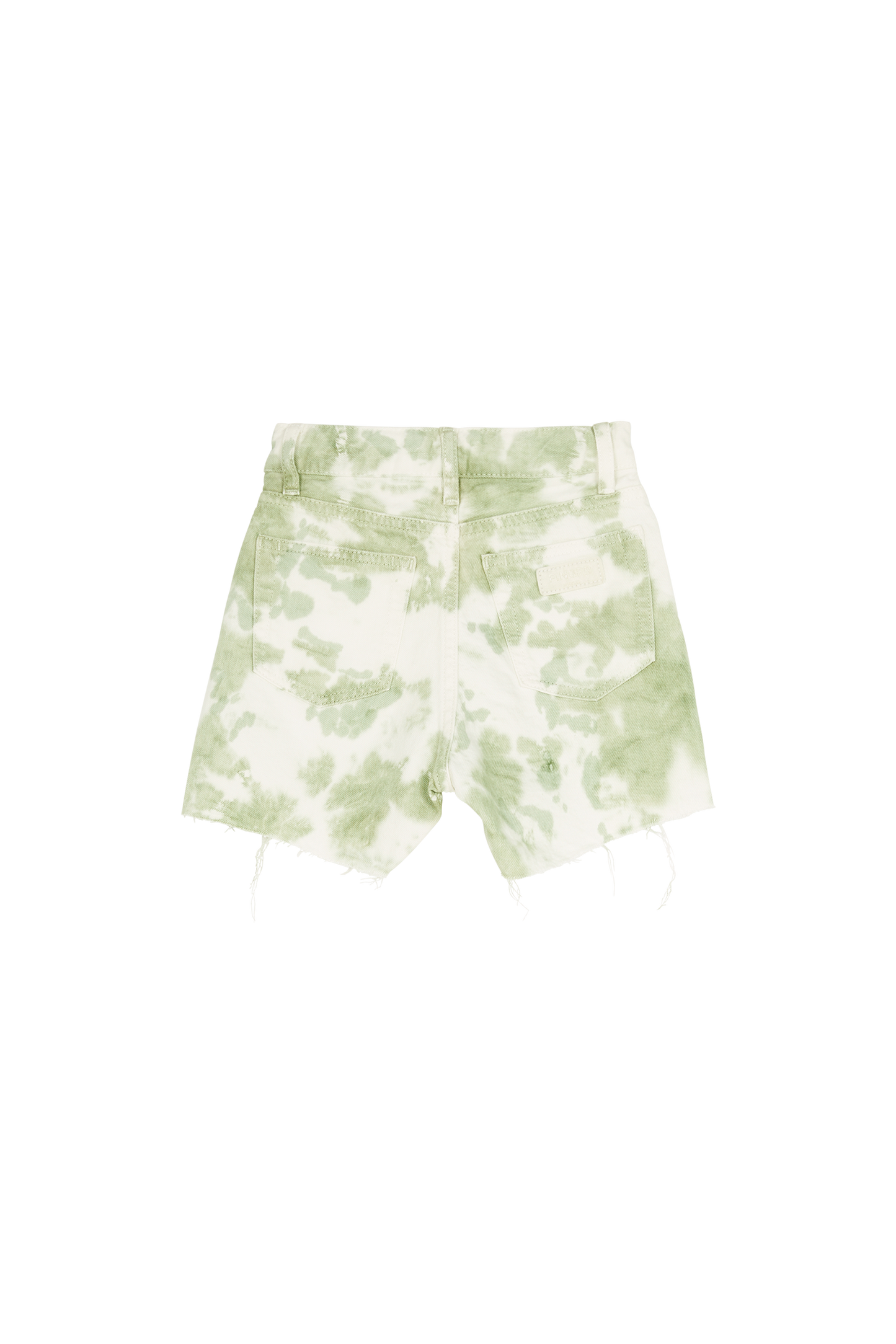 CHERRYL Pistache Tie & Dye - High Waist 5-Pocket Shorts | Women