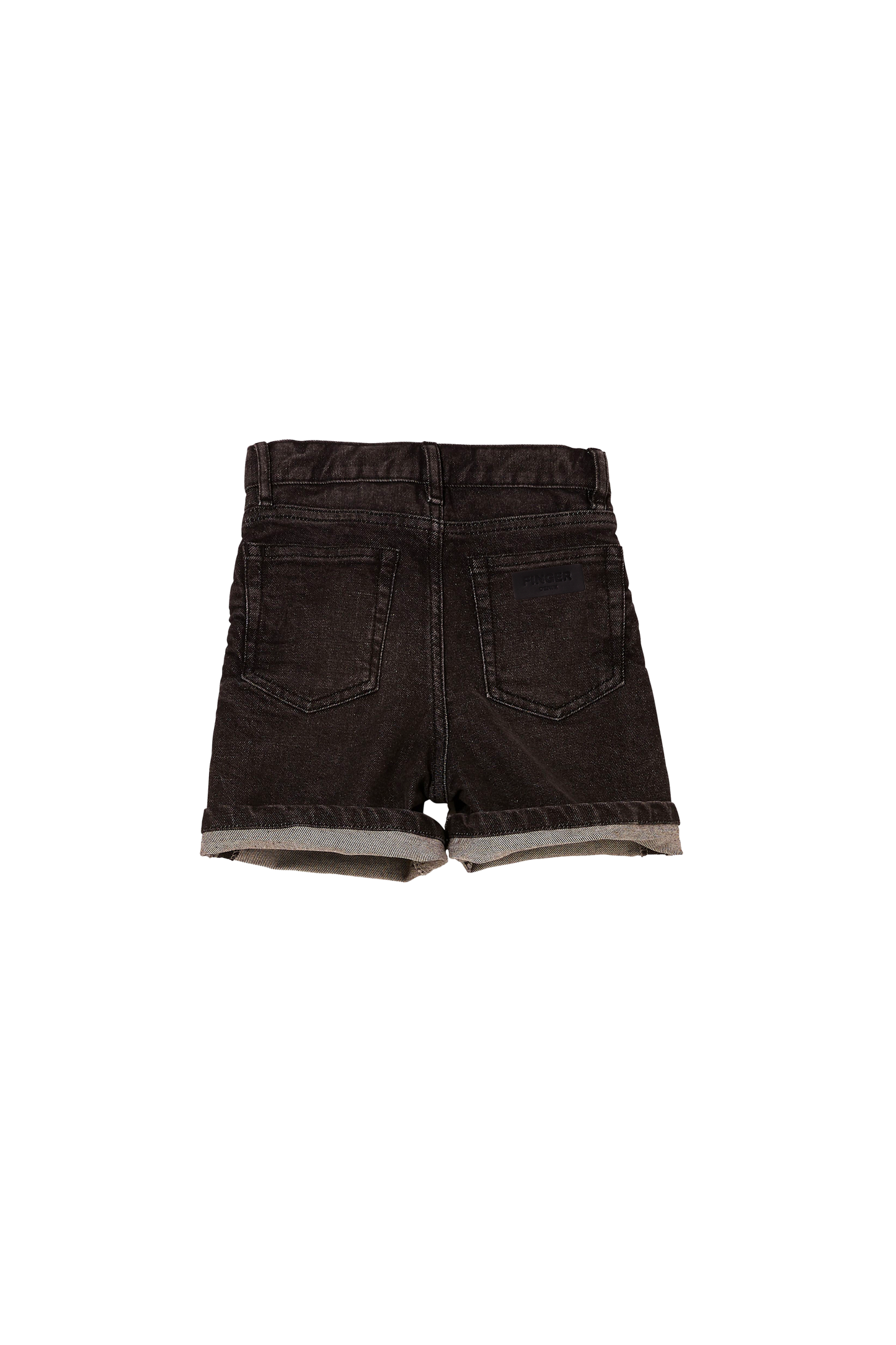 CHERRYL Snow Black - High Waist 5-Pocket Shorts | Women