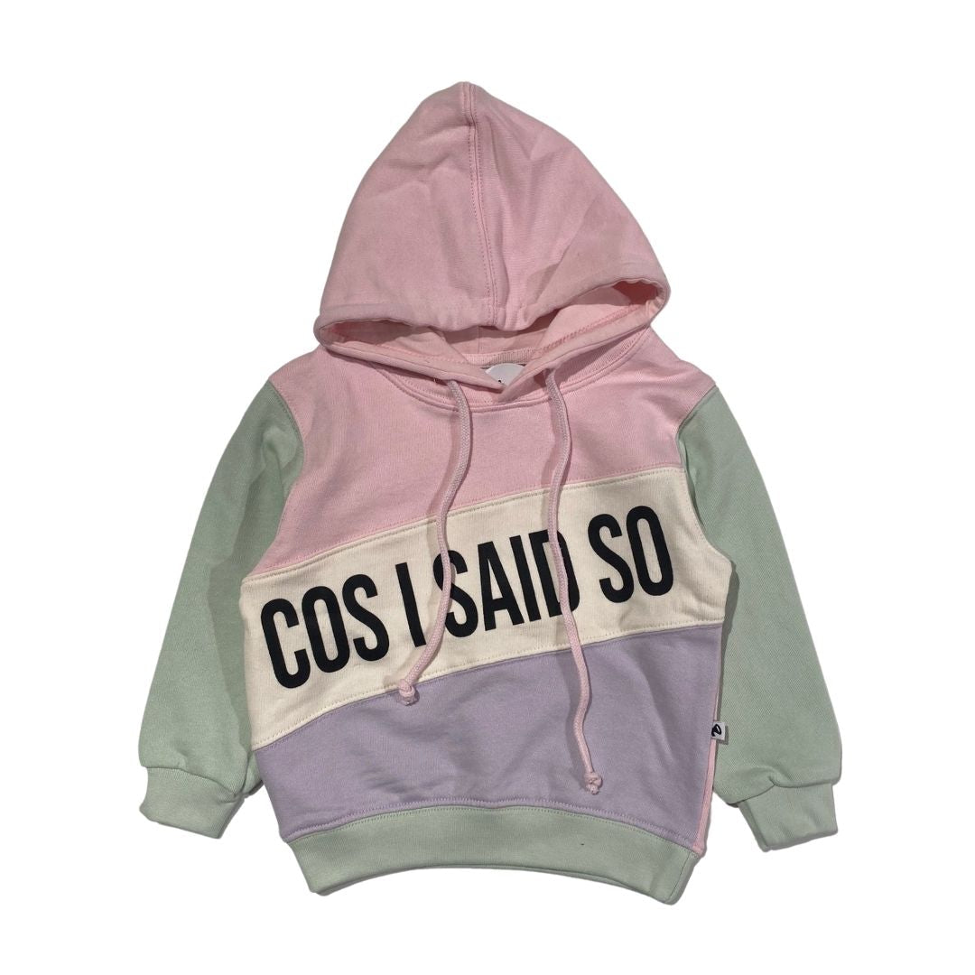 Cos I Said So Color Block Hoodie: Rose