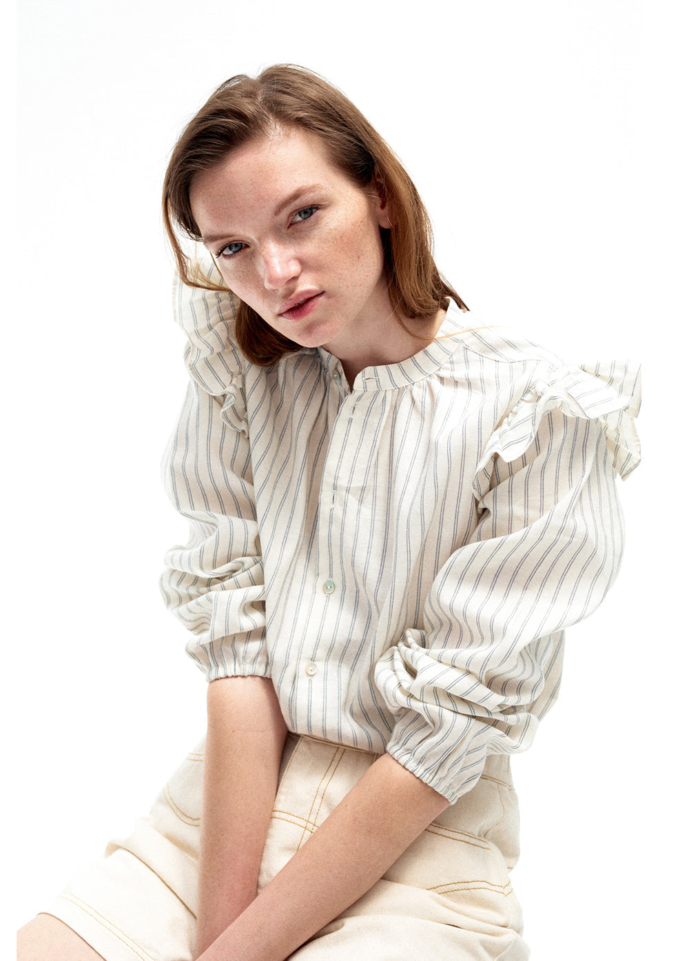 Classic Stripe Woman Blouse Womenswear The New Society 