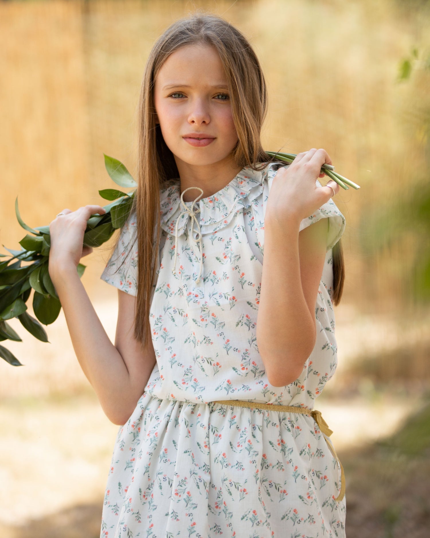 Coco Shirt Bloom Print Tops Cosmosophie 
