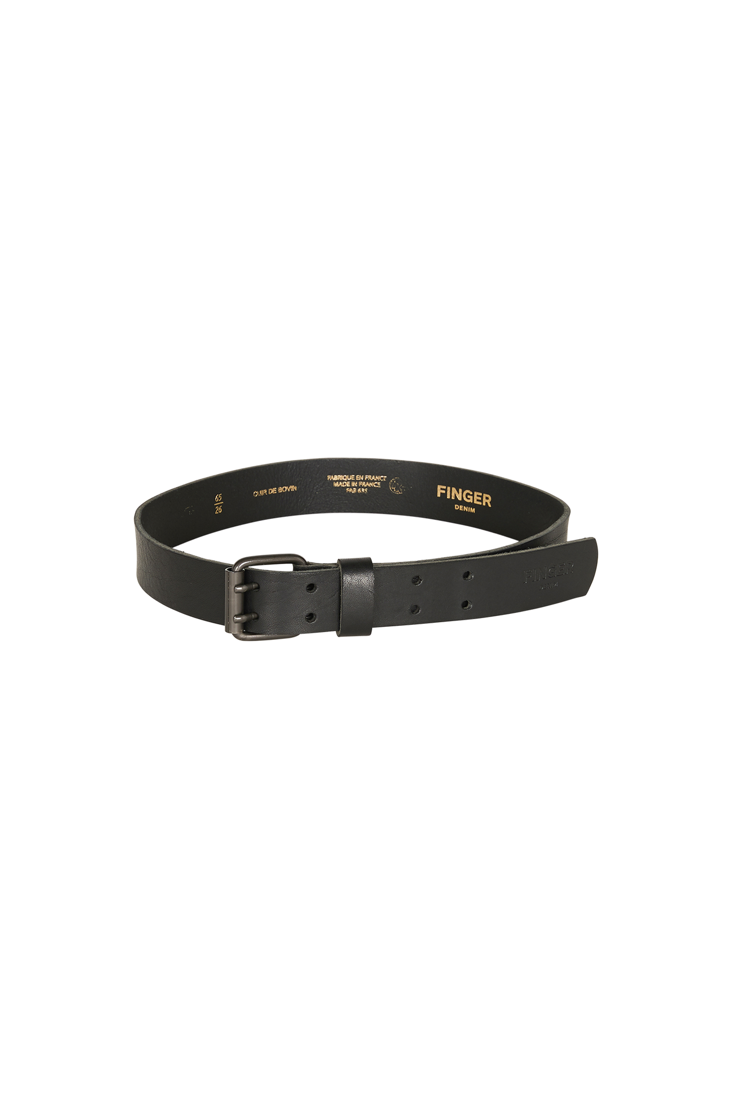 CURTIS Black - Leather Belt