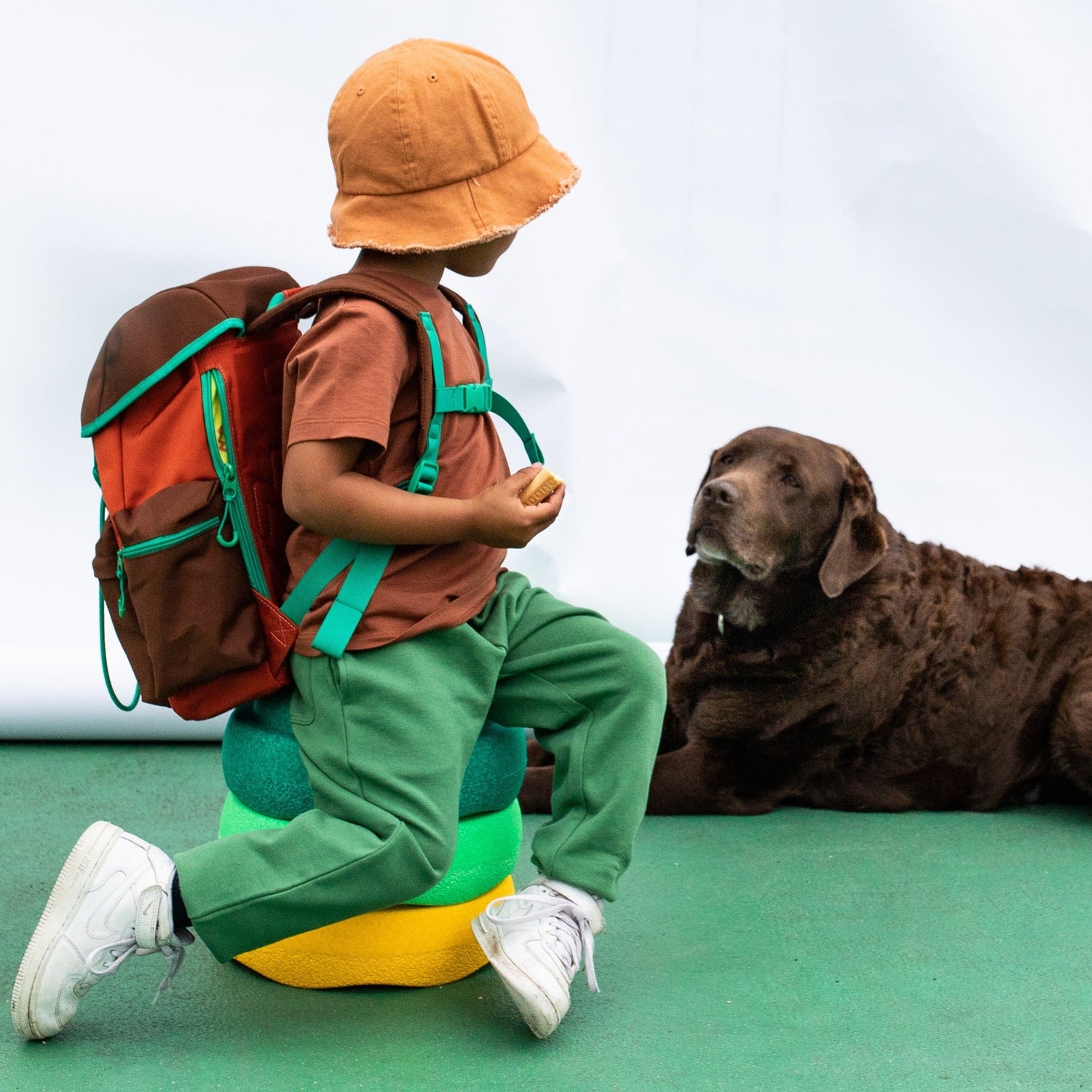 Eddi Backpack Choclate Textiles Nofred 