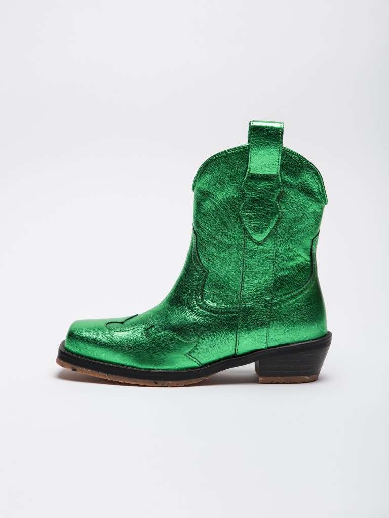 Citron Metallic Green Shoes Maison Mangostan 