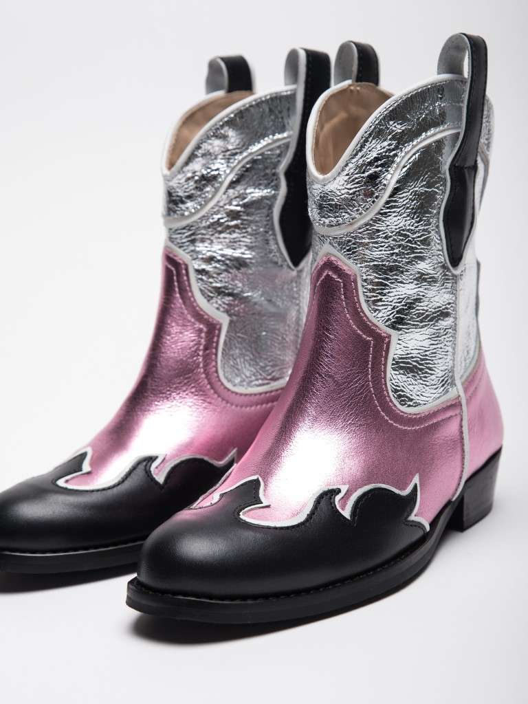 Citrus Pink Silver Shoes Maison Mangostan 