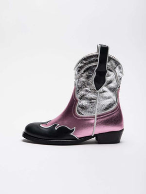 Citrus Pink Silver Shoes Maison Mangostan 