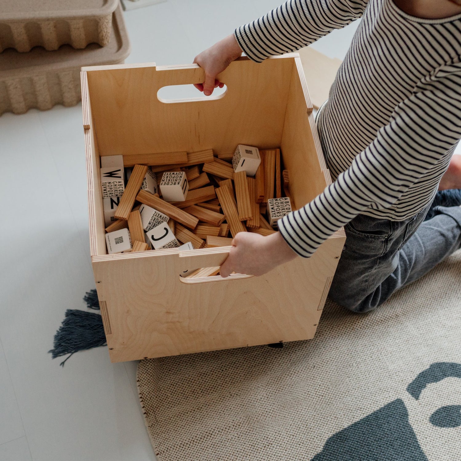 Cube Storage Wood Nofred 