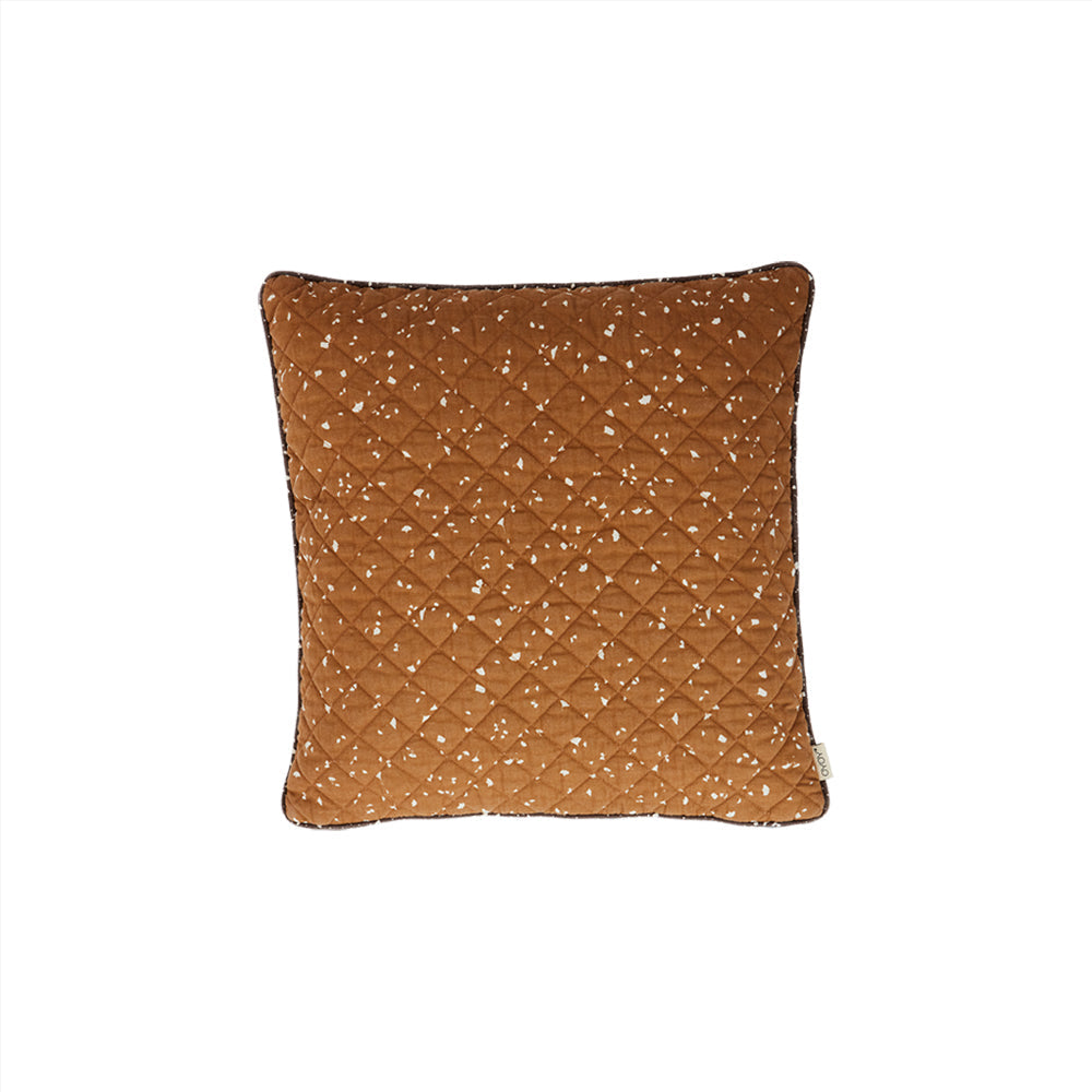 Cushion Aya Quilted - Caramel / Blue Cushion OYOY 
