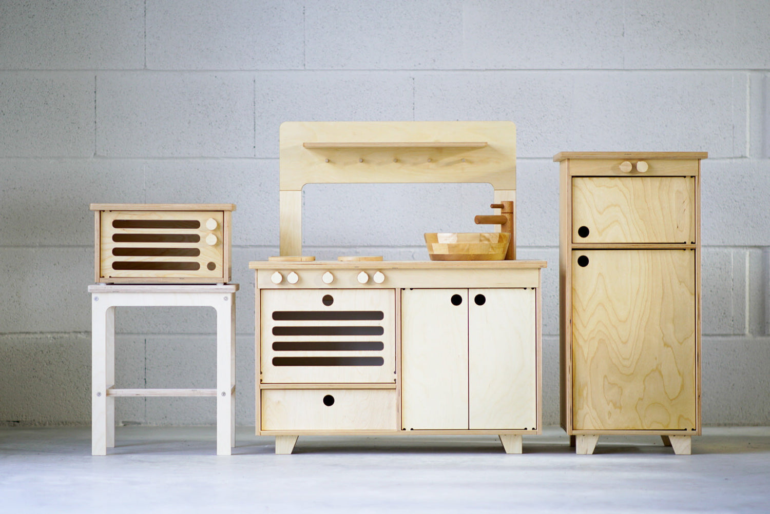 Montessori Wooden Play Kitchen Kids Room Furniture Midmini 