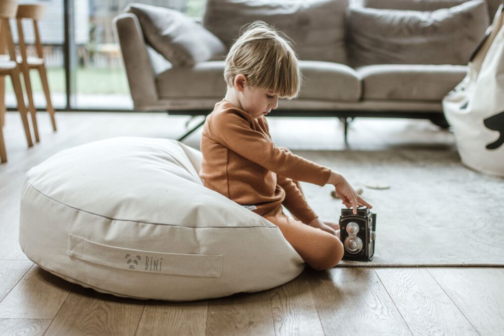 Bini pouf grey Beanbags Bini 