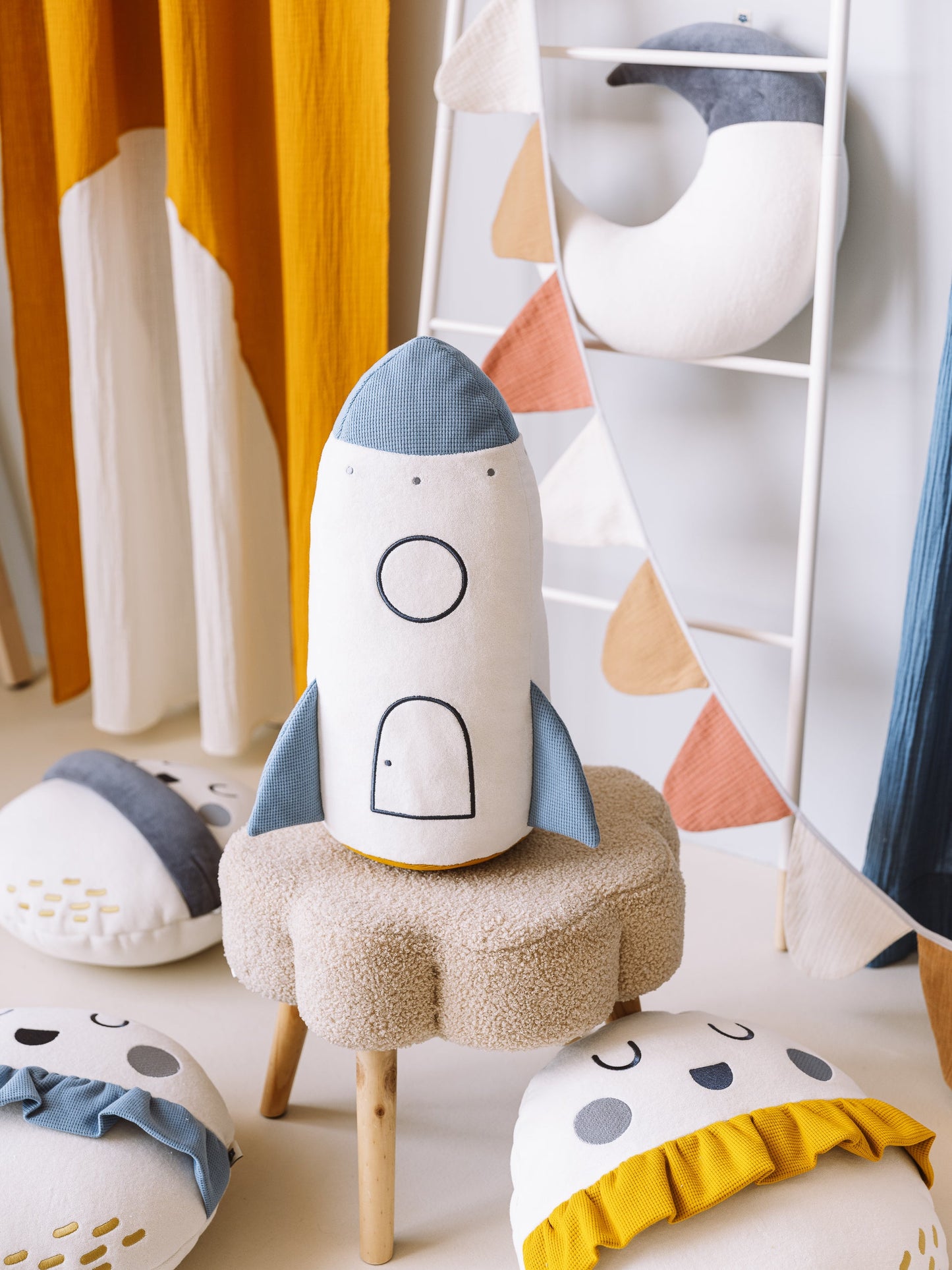 Cosmic Blue Moon Cushion