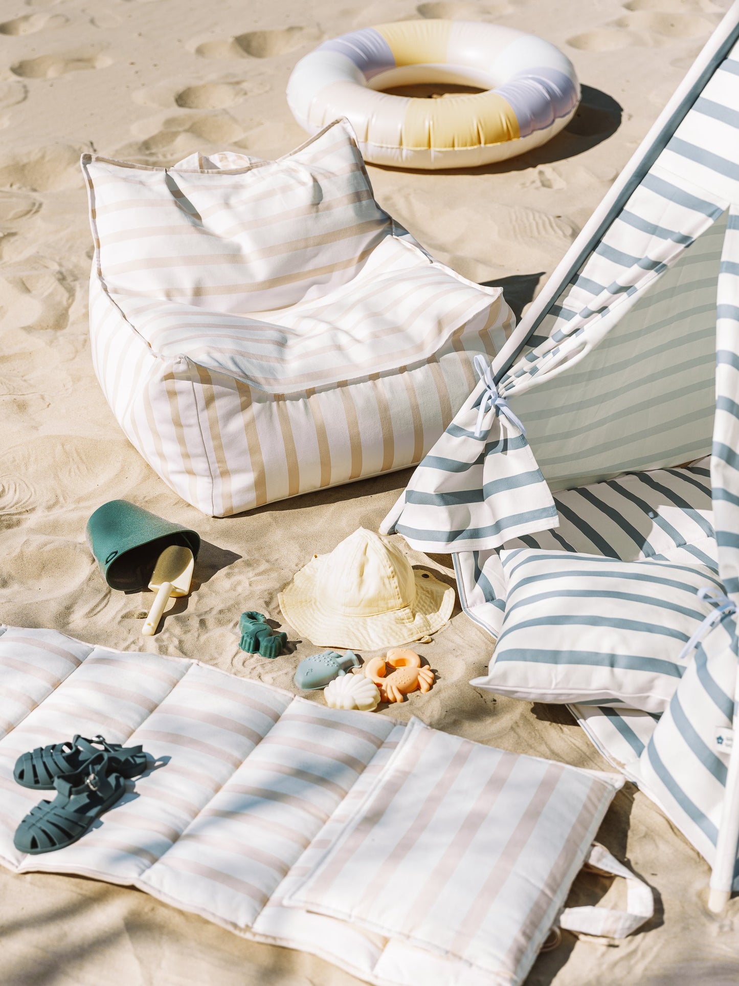 Blue Stripes Teepee Set