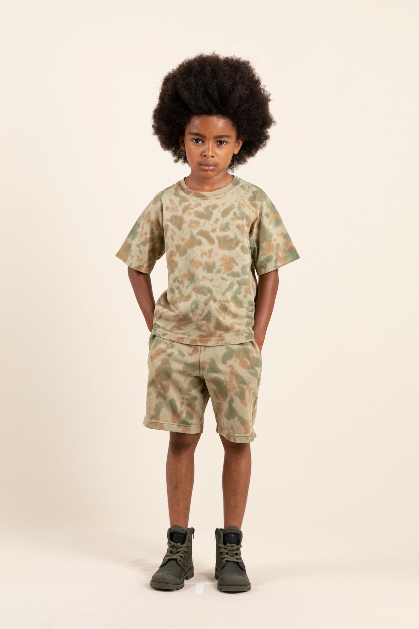 DUNK Khaki Tie & Dye - Bermuda Shorts